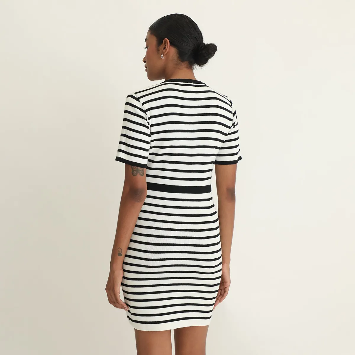 ELLE - Vestido Corto Casual Mujer Basement