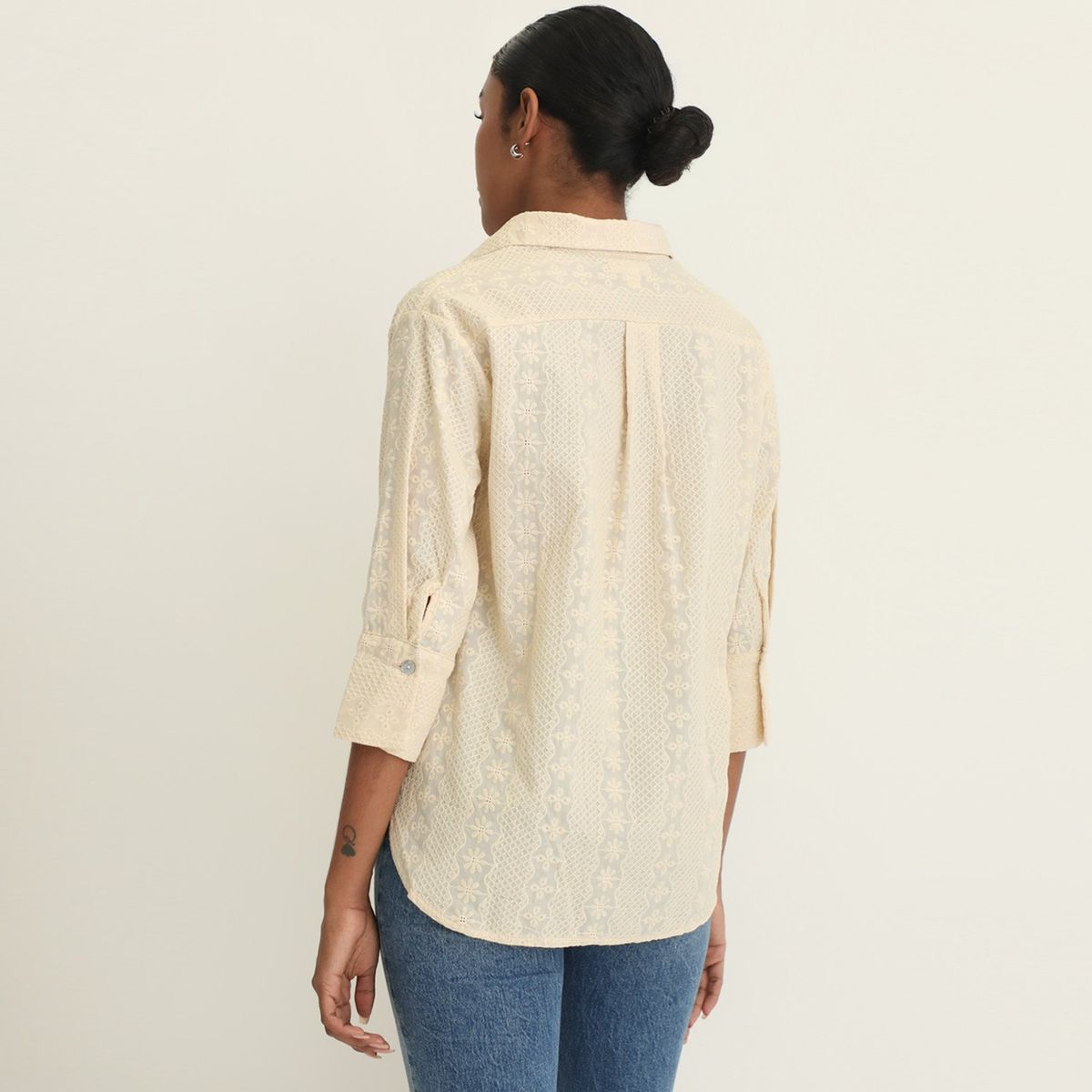 UNIVERSITY CLUB - Blusa Manga Larga 100% Algodón Mujer University Club