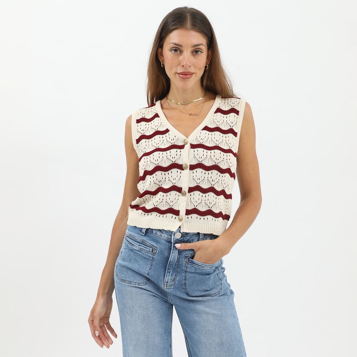 UNIVERSITY CLUB - Polo Sin Mangas Casual Mujer University Club