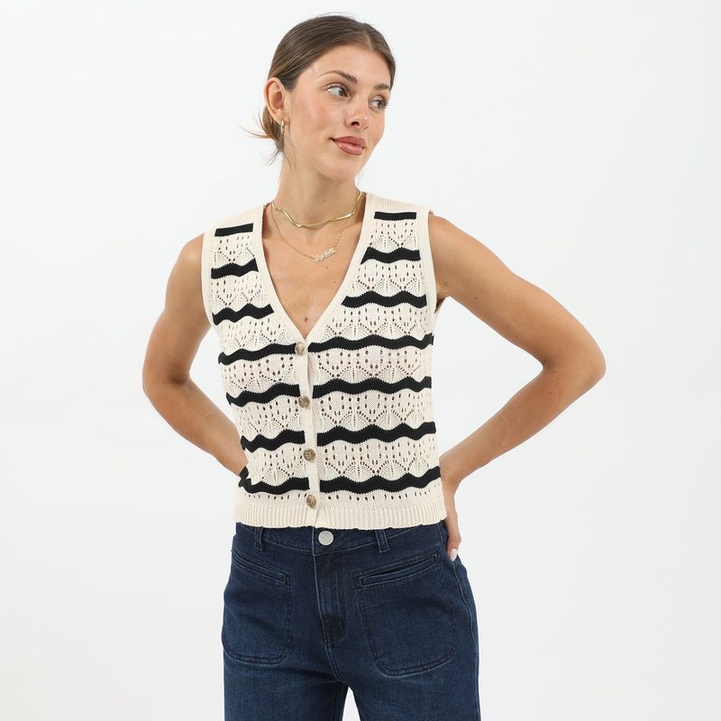 UNIVERSITY CLUB - Polo Sin Mangas Casual Mujer University Club