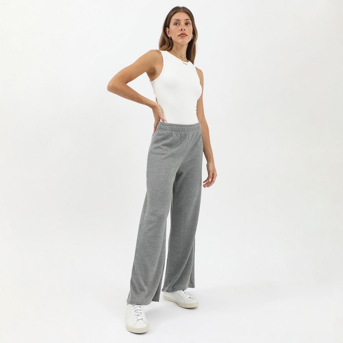 UNIVERSITY CLUB - Pantalón Palazzo Casual Mujer University Club