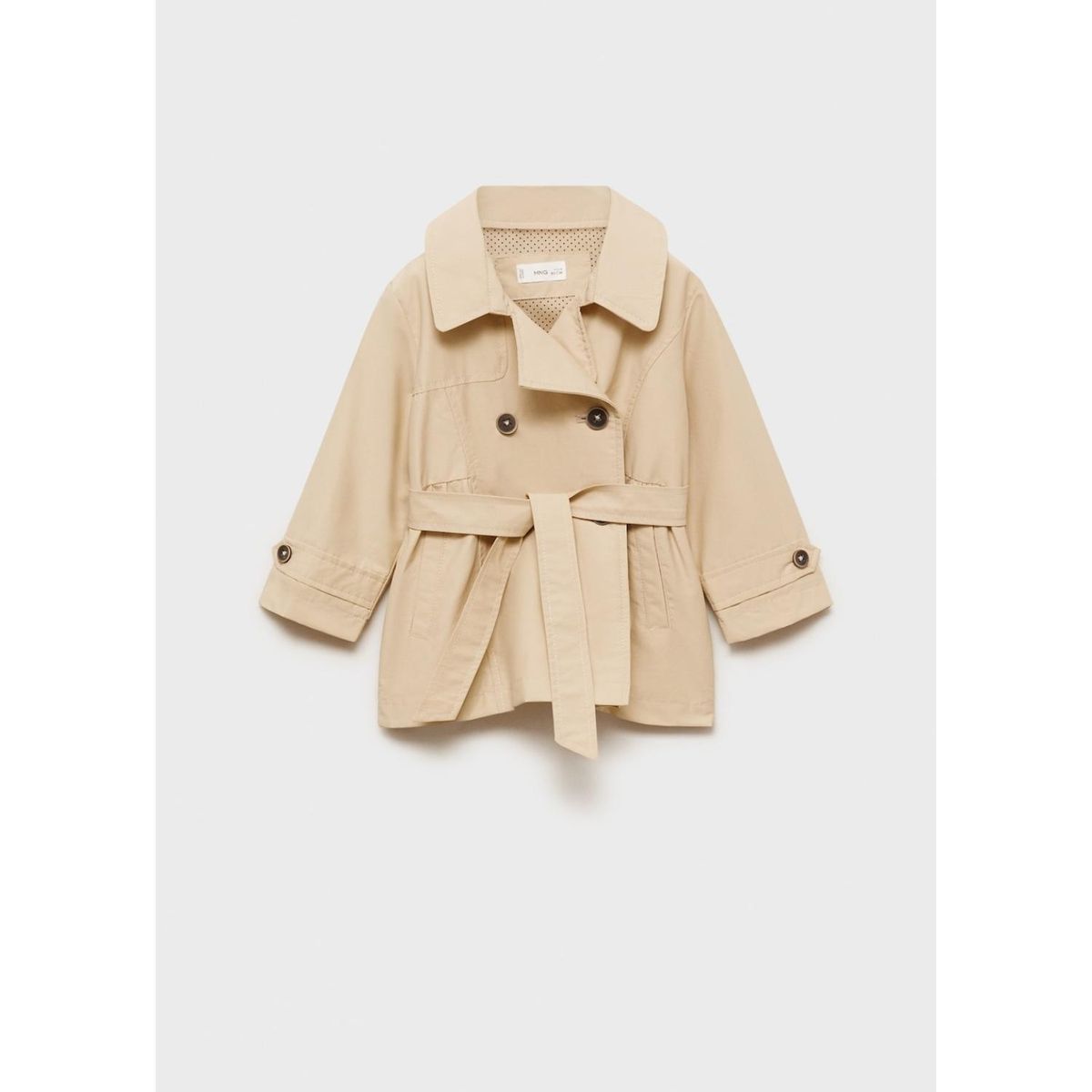 MANGO KIDS - Trench Coat Bebé Niña Algodón Mango Kids