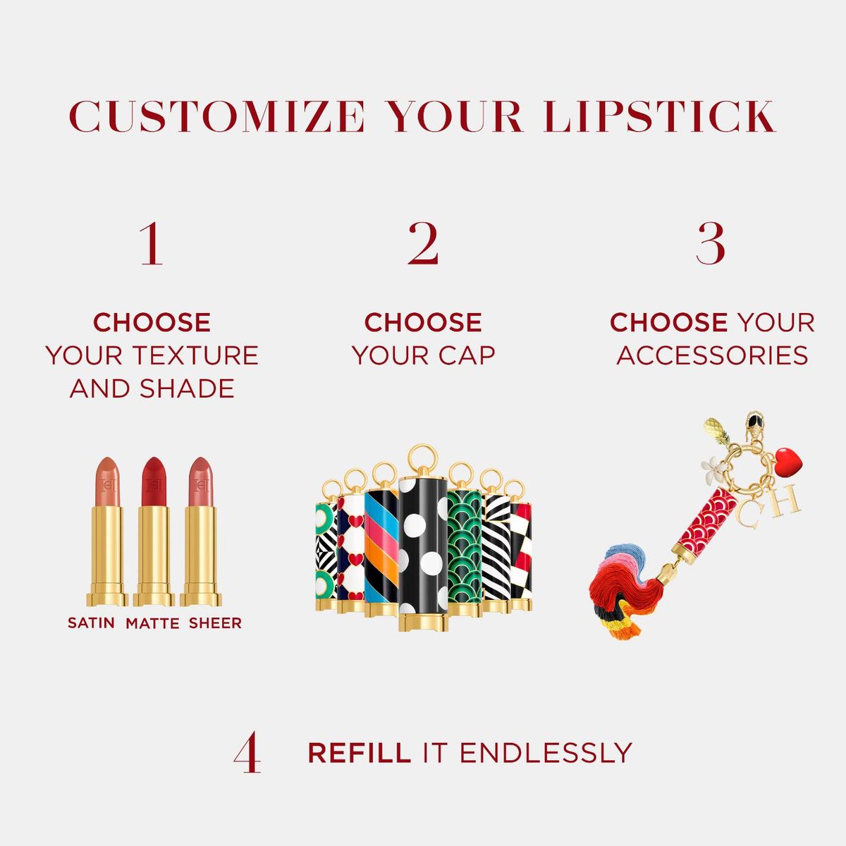 CAROLINA HERRERA - Borla Roja Carolina Herrera