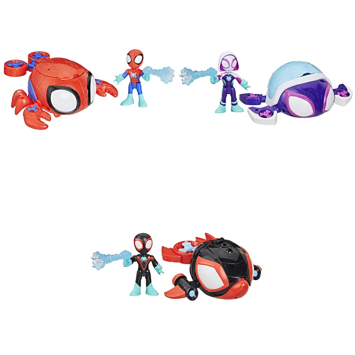 SPIDEY - Set Balsa de Agua Spidey And His Amazing Friends Figura Y Vehiculo Aleatorio