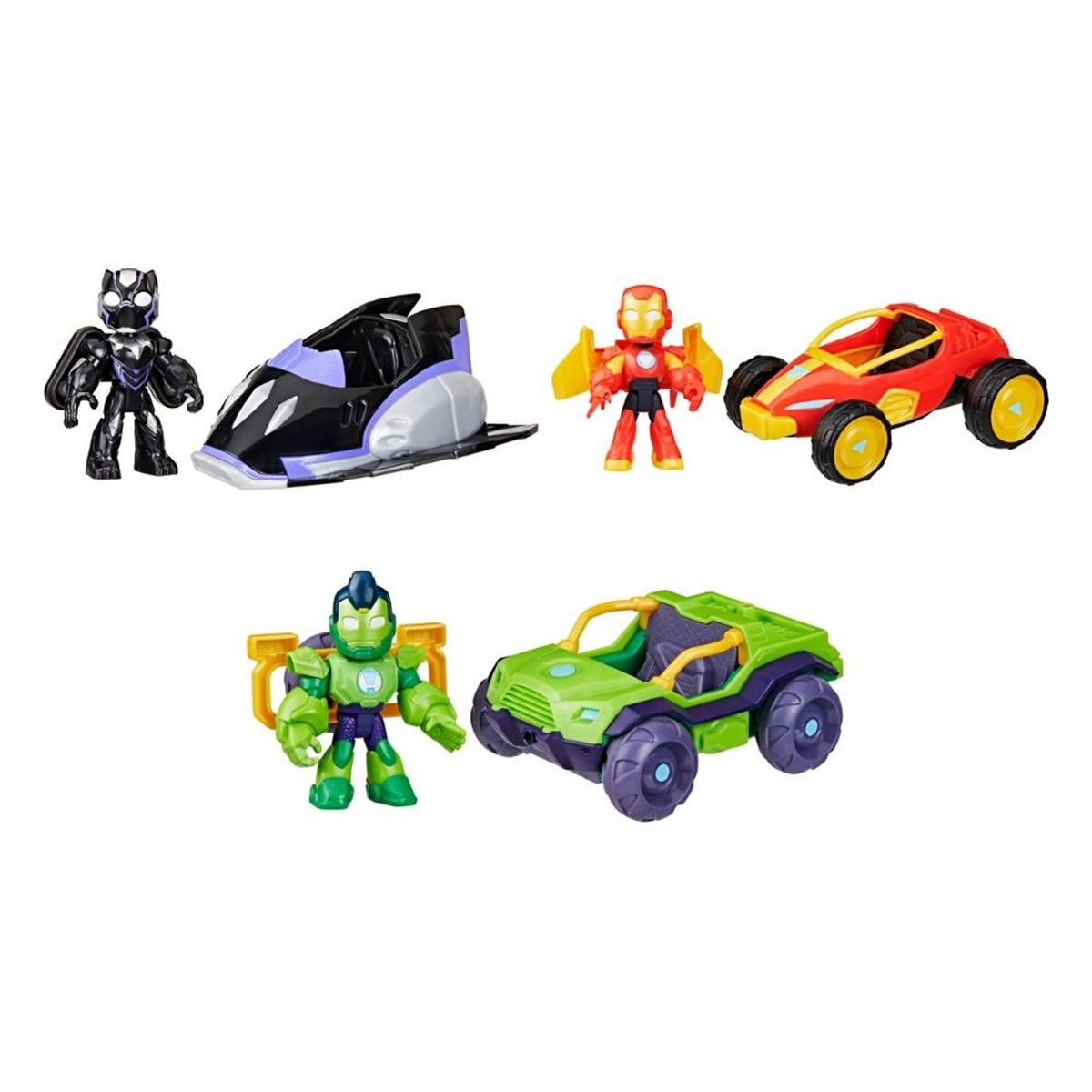 MARVEL - Set Iron Man And His Awesome Friends Figuras Y Vehiculos Surtido