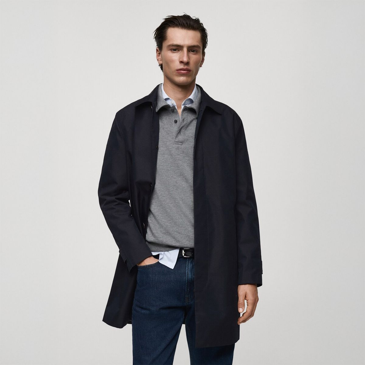 MANGO - Abrigo Largo Hombre Mango Man