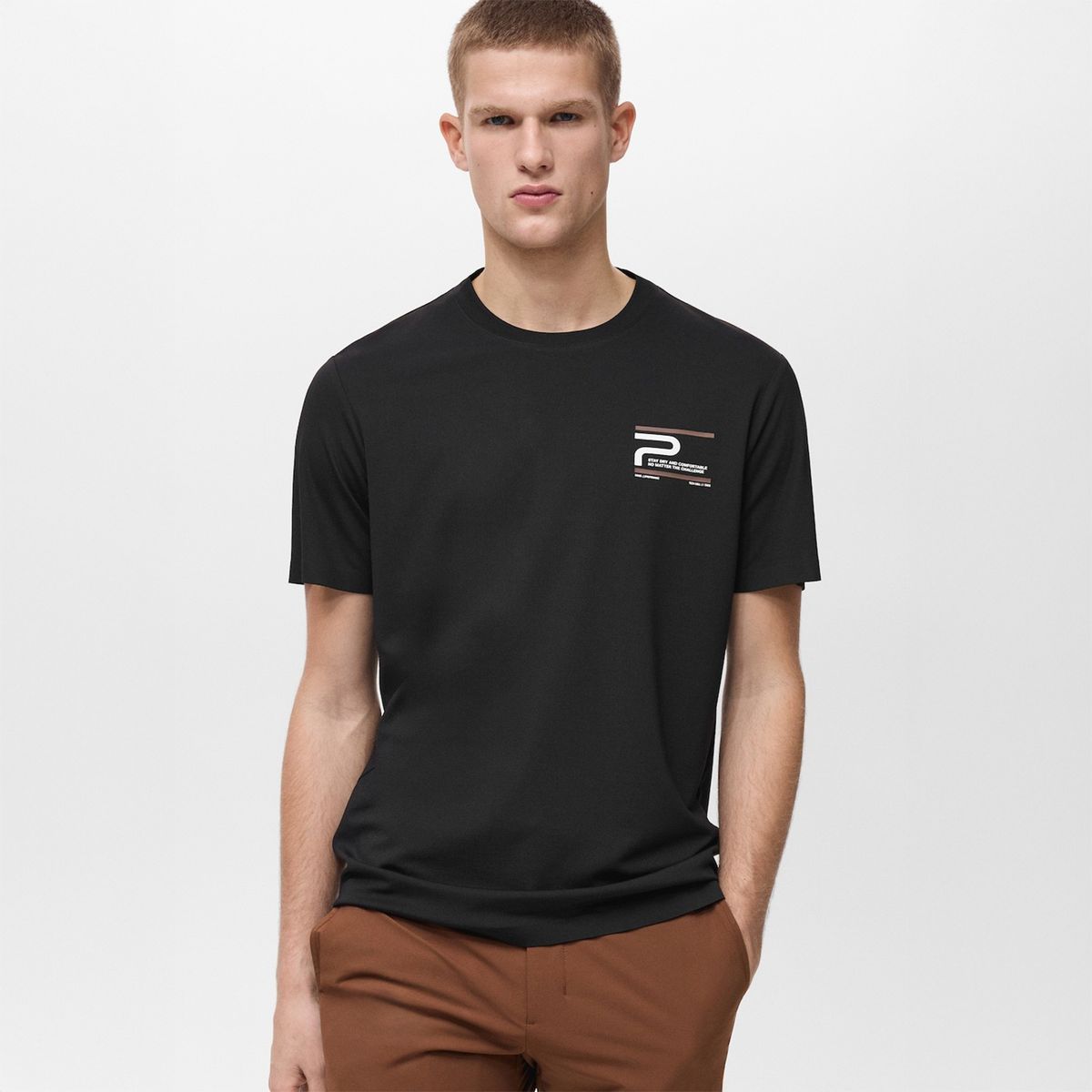 MANGO - Polo Slim Fit Estampada Coolmax® Mango Man