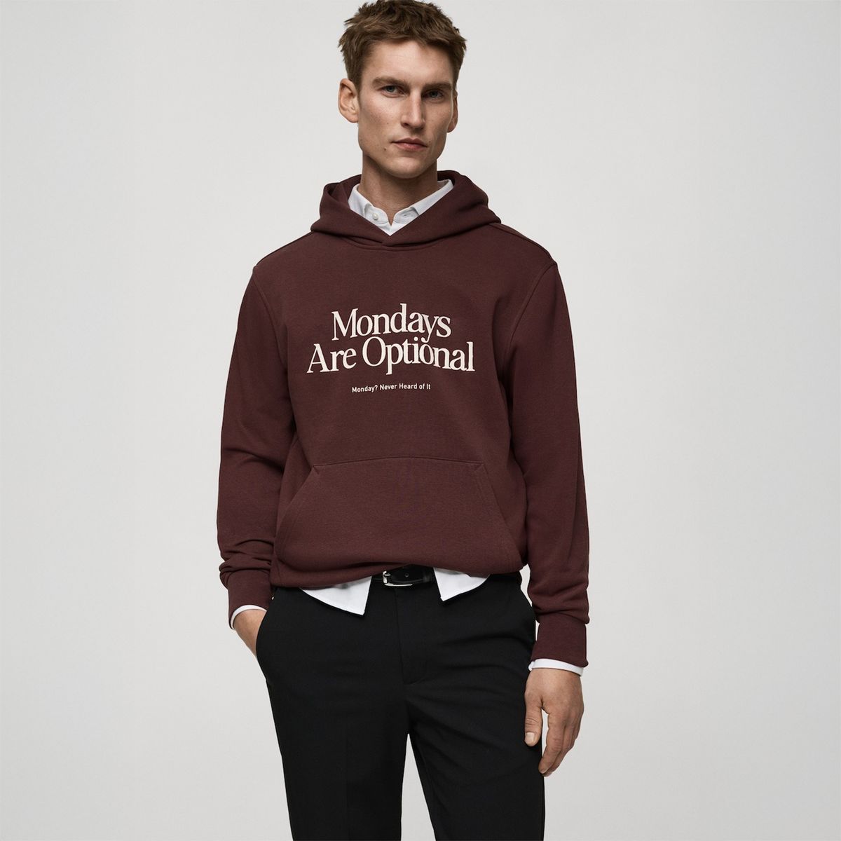 MANGO - Polera Algodón Estampada Hombre Mango Man