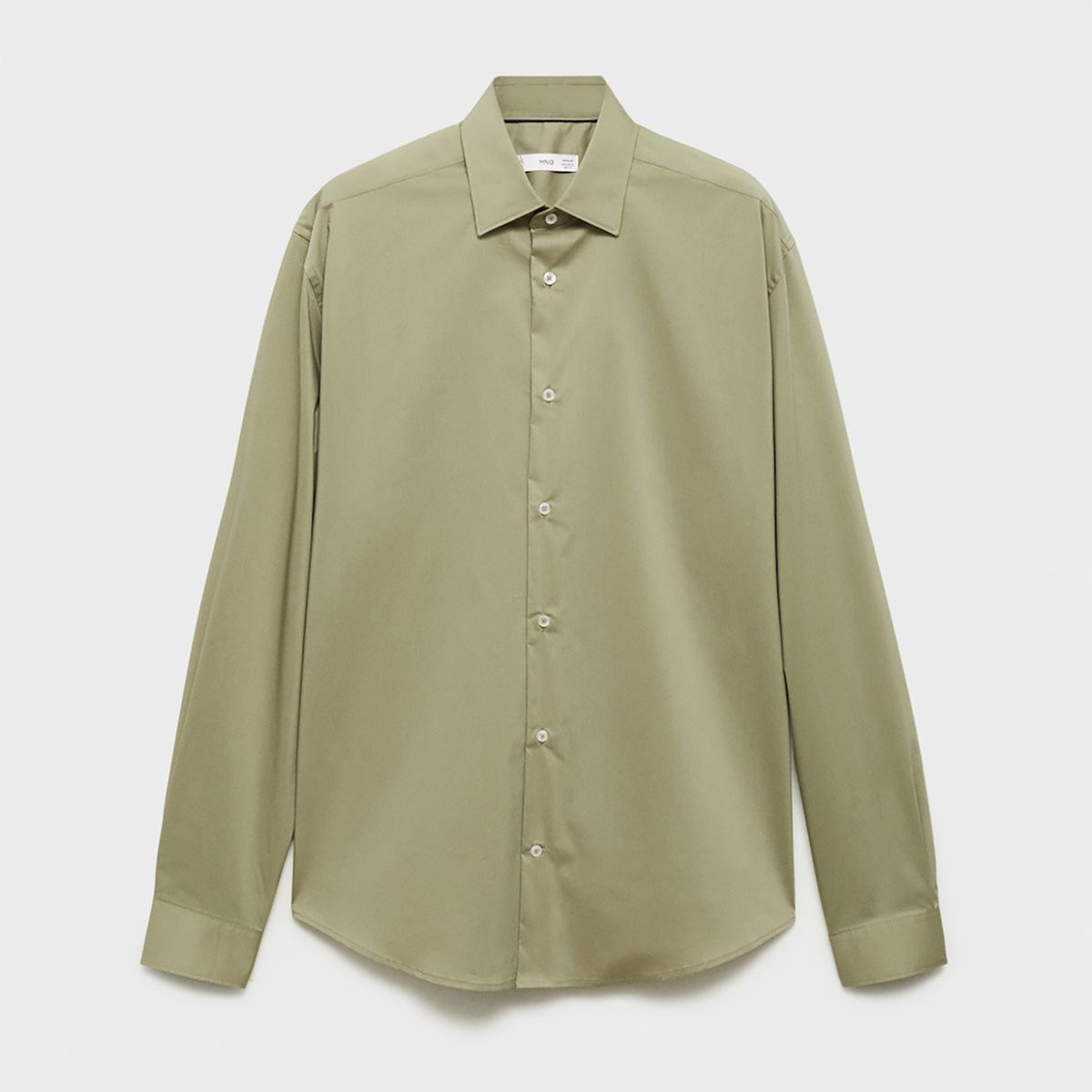 MANGO - Camisa Regular Fit Algodón Stretch Mango Man