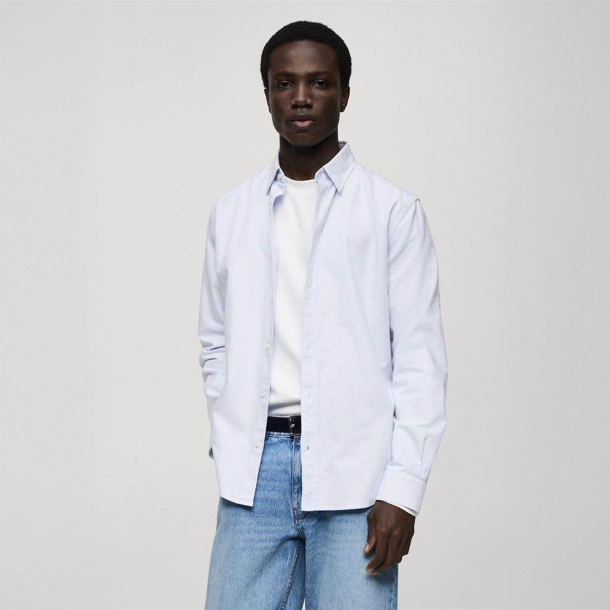 MANGO - Camisa 100% Algodón Rayas Kodak Mango Man