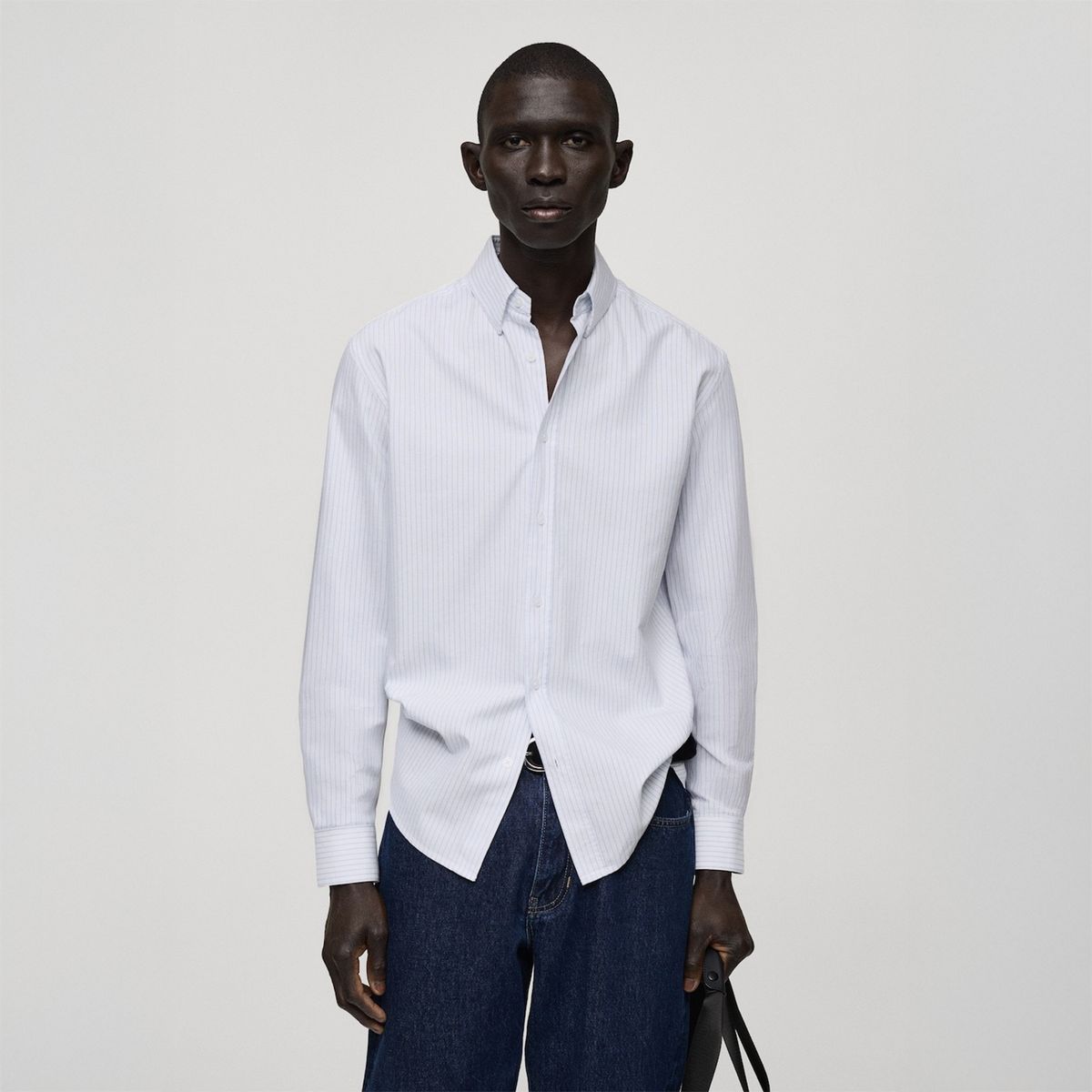 MANGO - Camisa 100% Algodón Rayas Kodak Mango Man