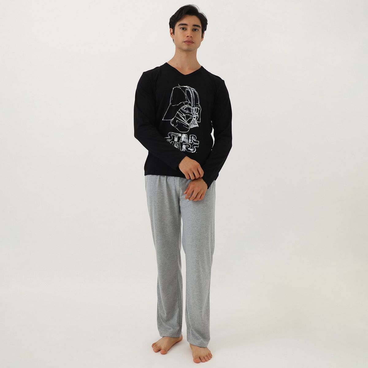 BEARCLIFF - Pijama Ml Swc-1853 Negro