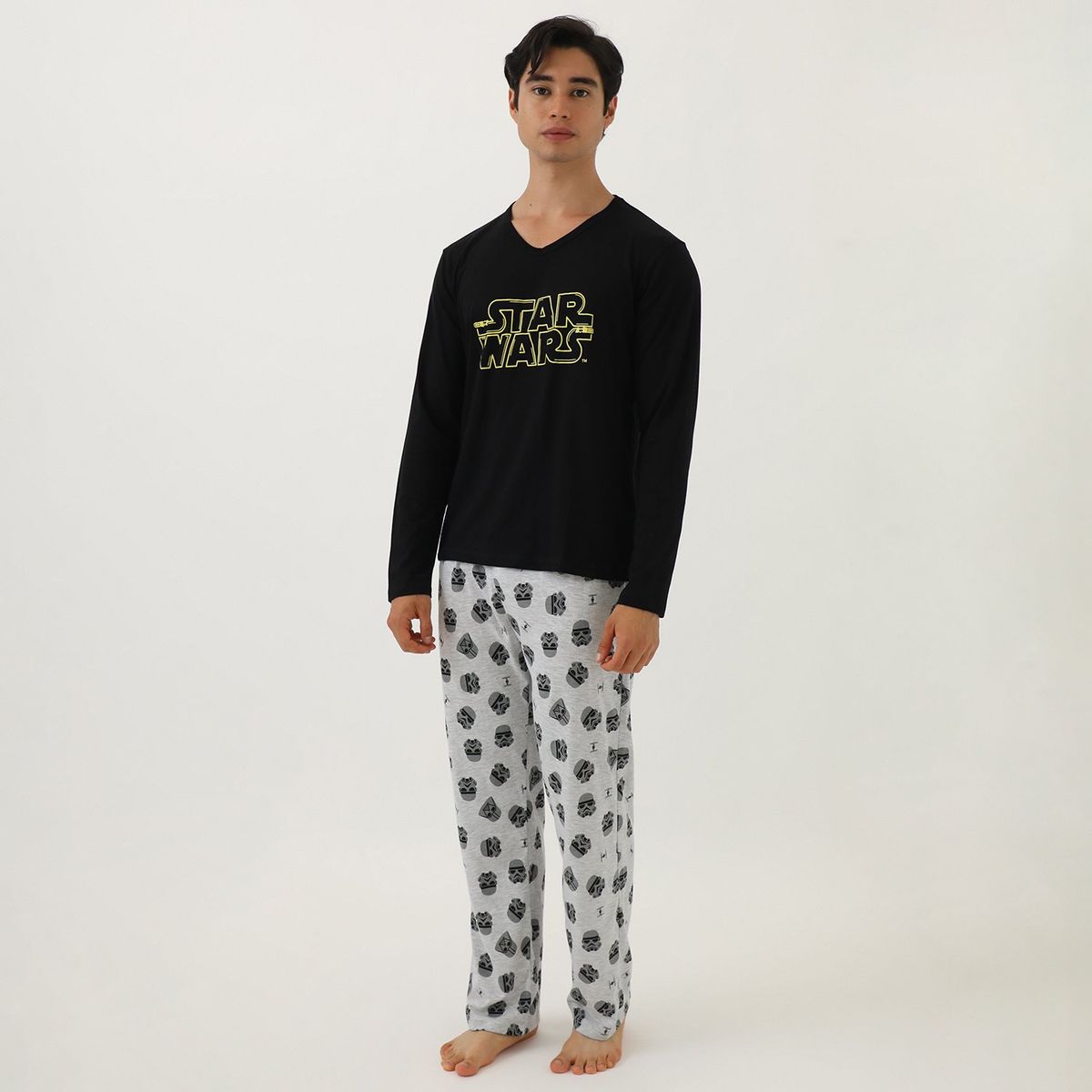 BEARCLIFF - Pijama Ml Swc-1854 Negro