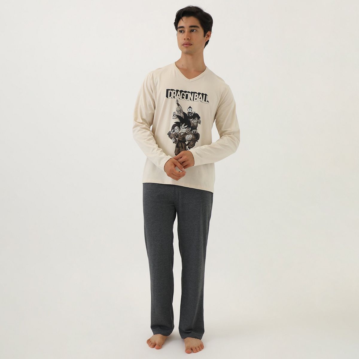 BEARCLIFF - Pijama Ml Dbc-0067 Beige