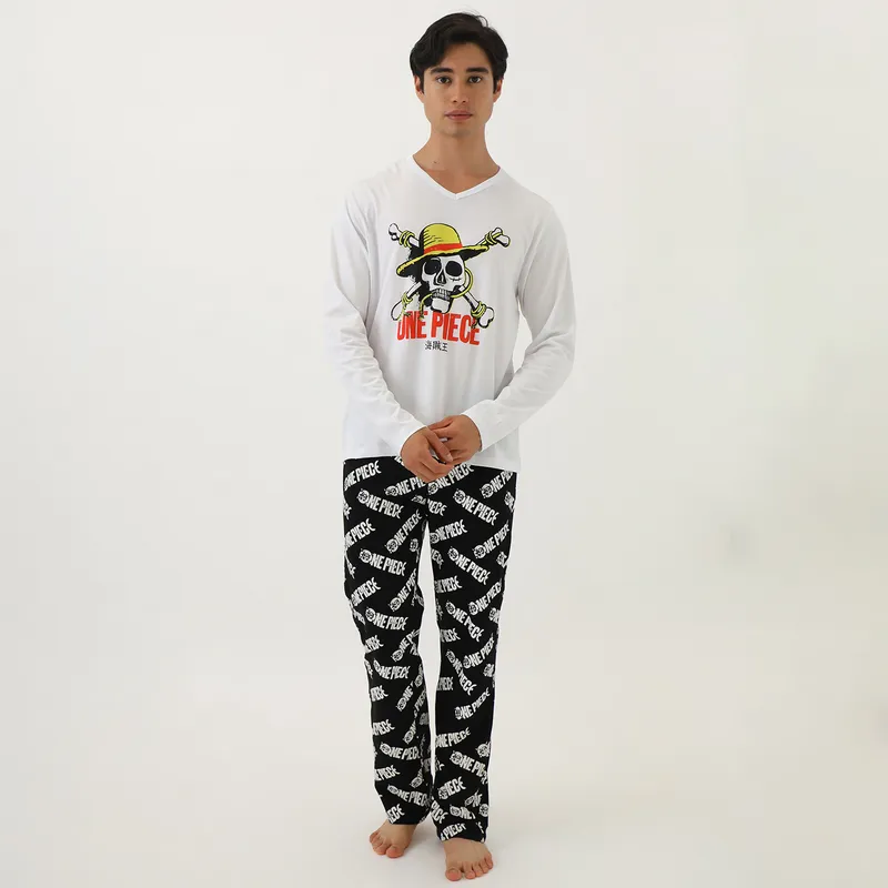 BEARCLIFF - Pijama Ml Opc-0078 Blanco