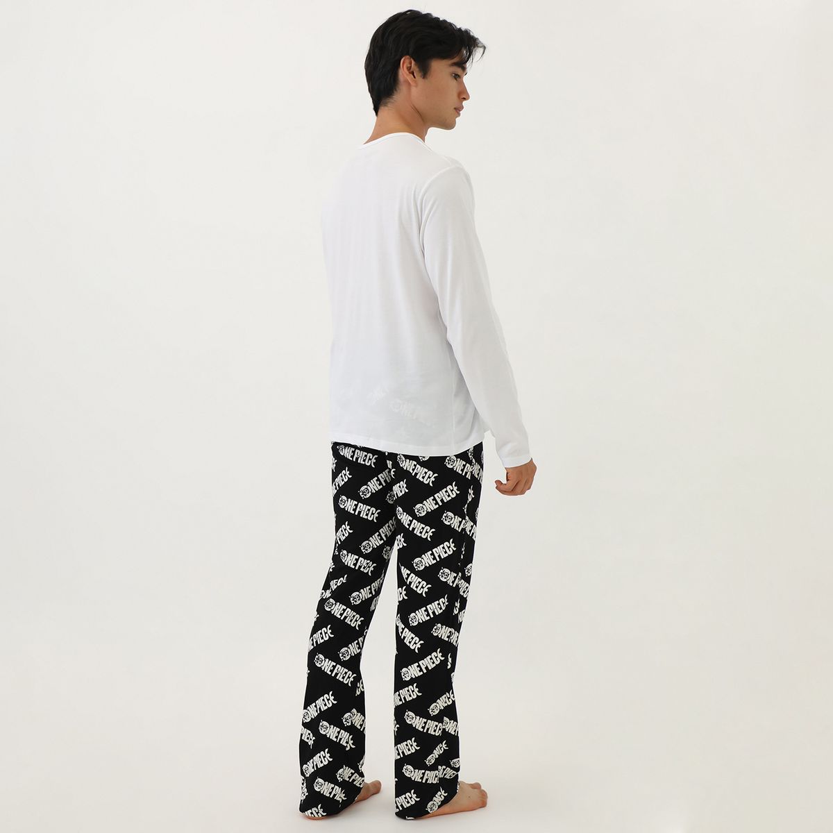 BEARCLIFF - Pijama Ml Opc-0078 Blanco