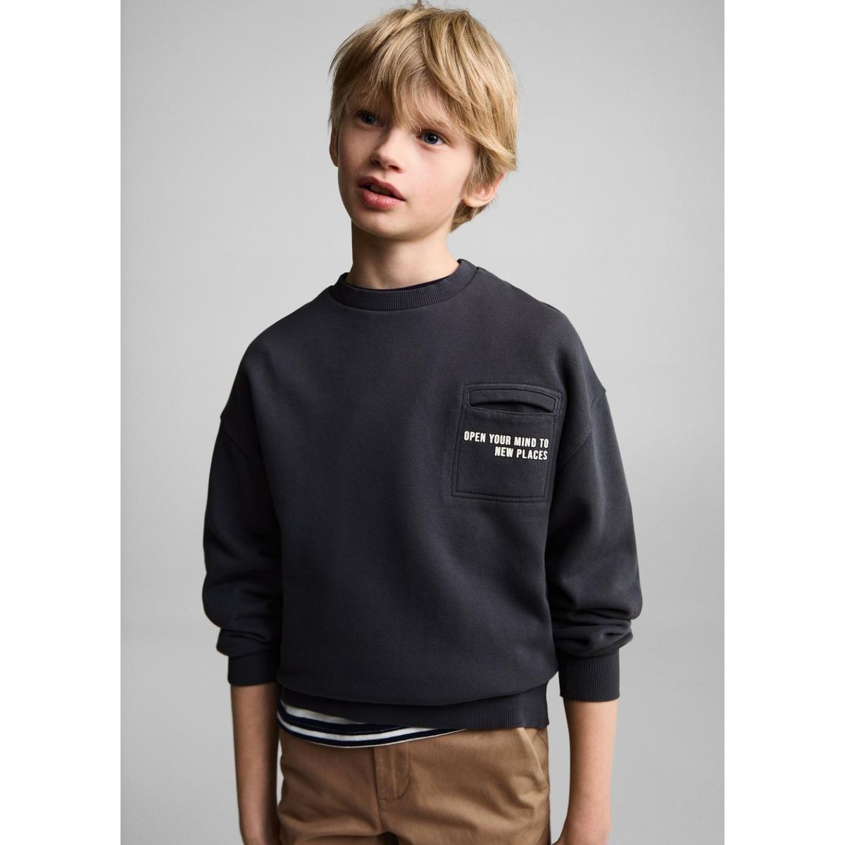 MANGO KIDS - Polera Niño Algodón Mango Kids