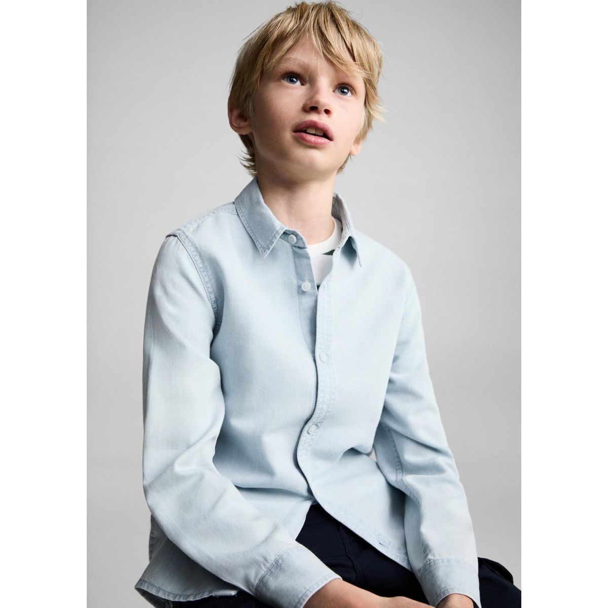 MANGO KIDS - Camisa Niño Algodón Mango Kids