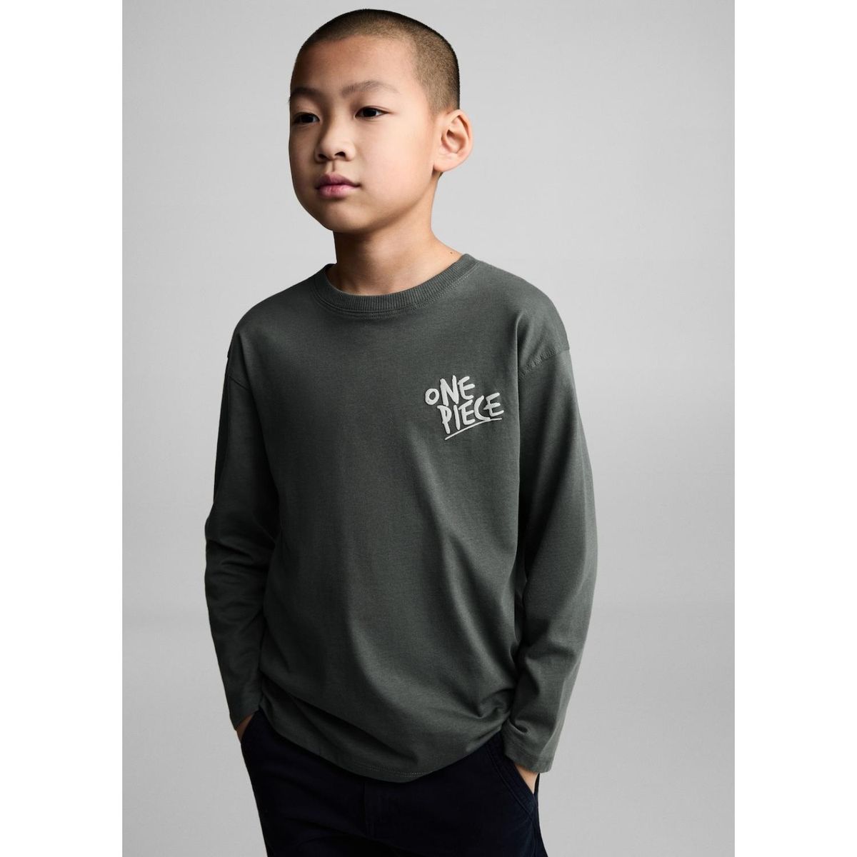 MANGO KIDS - Polo Niño Manga Larga Algodón Mango Kids