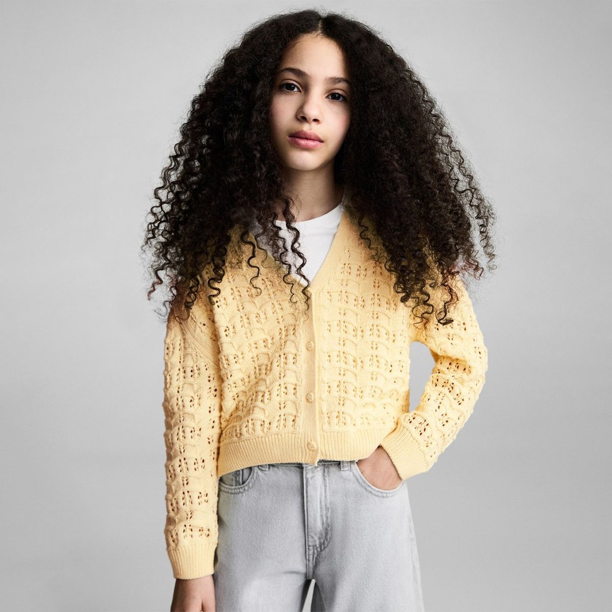 MANGO KIDS - Chompa Niña Algodón Mango Kids