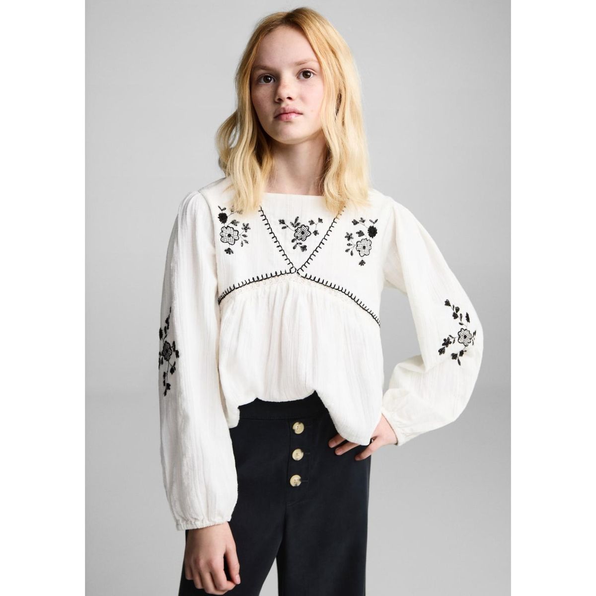 MANGO KIDS - Pantalón Niña Mango Kids