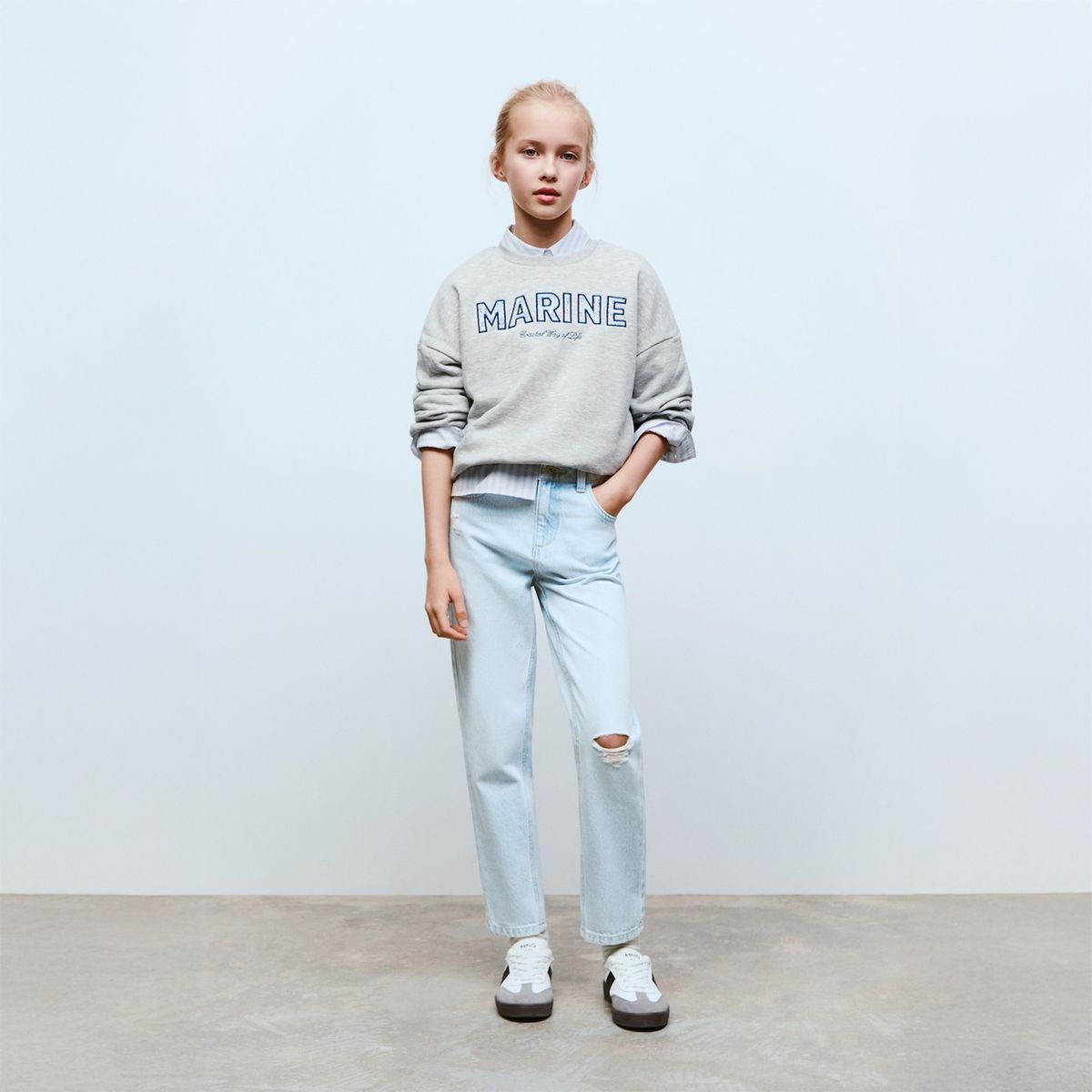 MANGO KIDS - Polera Niña Mango Kids