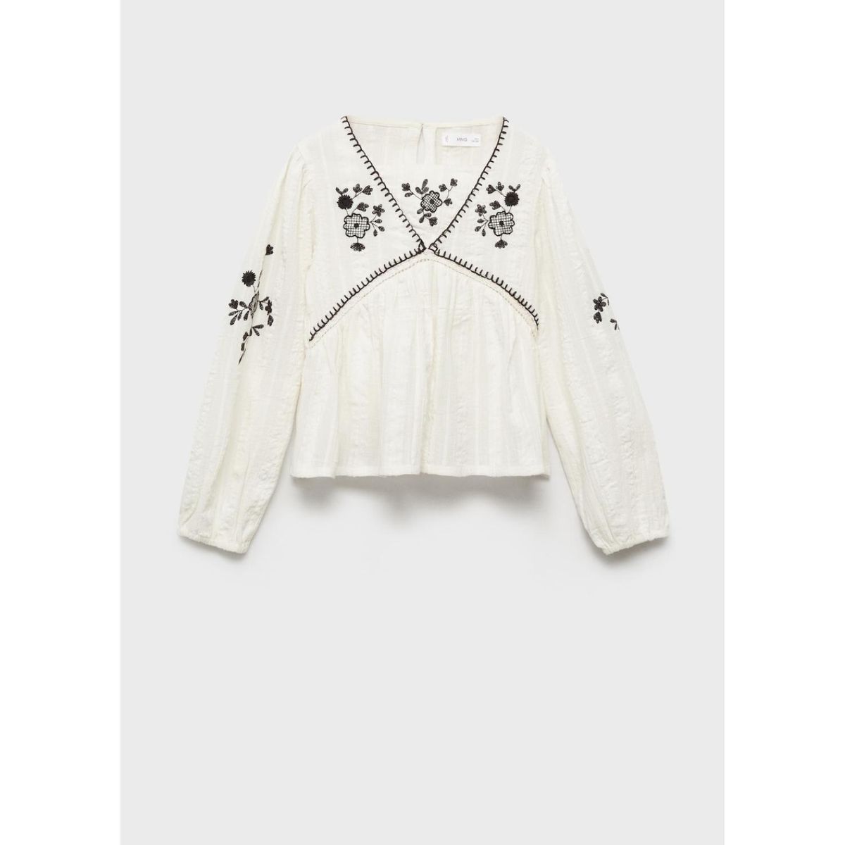 MANGO KIDS - Blusa Niña Manga Larga Algodón Mango Kids