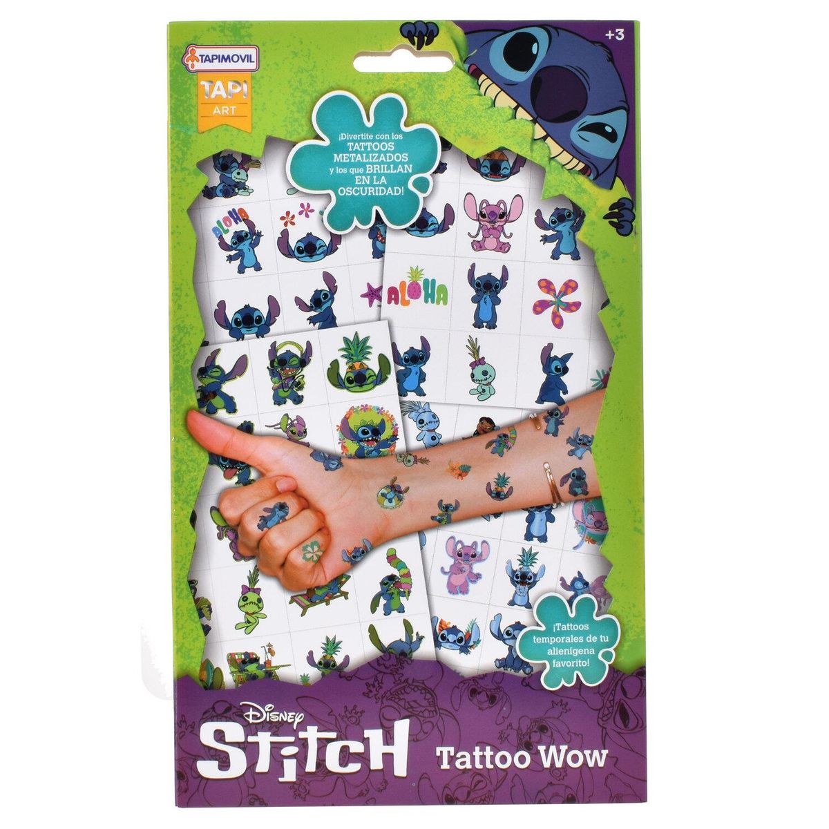 DISNEY - Tattoos Temporales Stitch