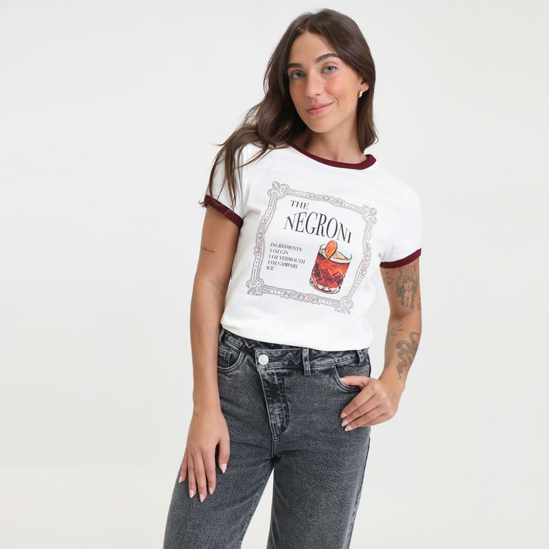 BASEMENT - Polo Manga Corta 100% Algodón Mujer Basement