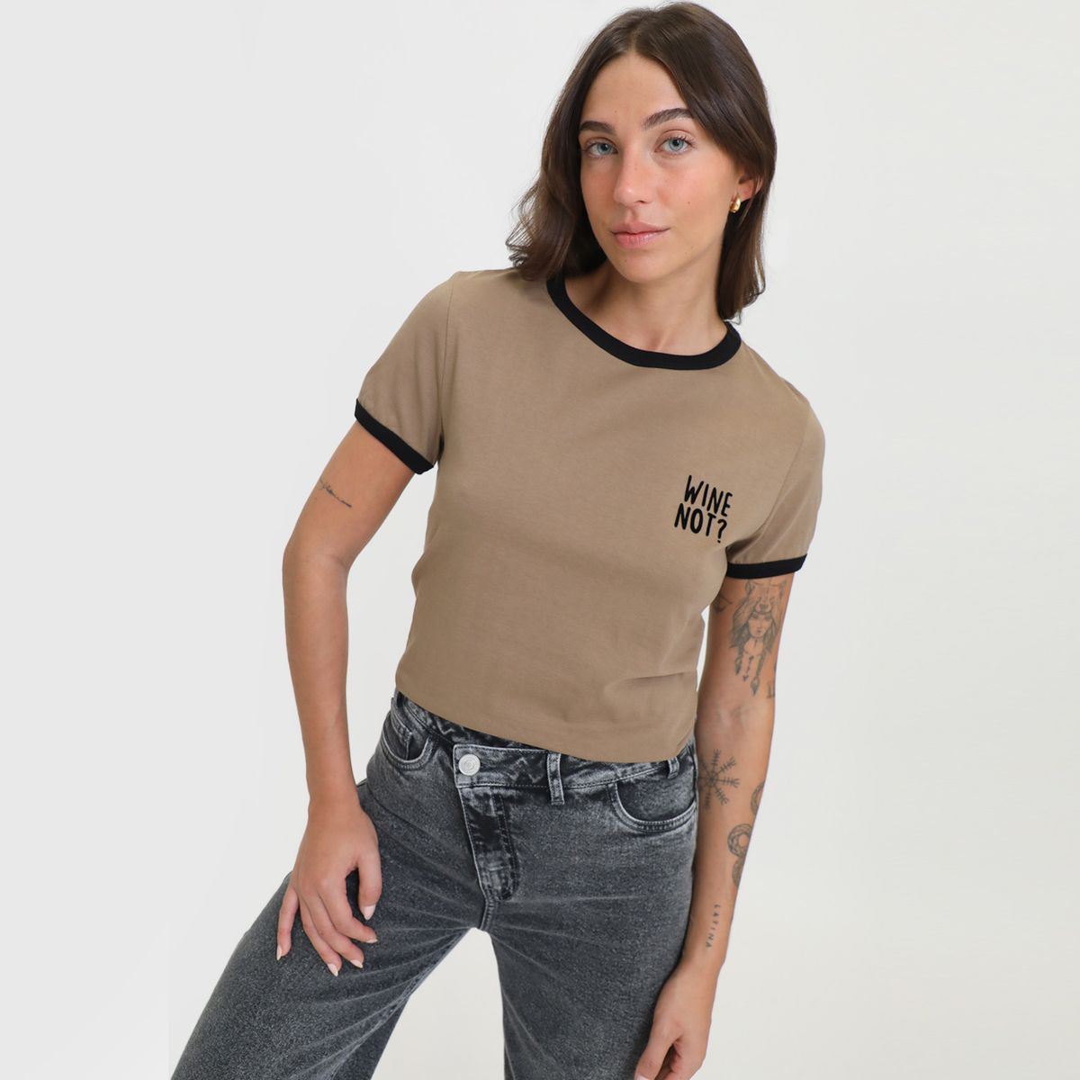 BASEMENT - Polo Manga Corta 100% Algodón Mujer Basement