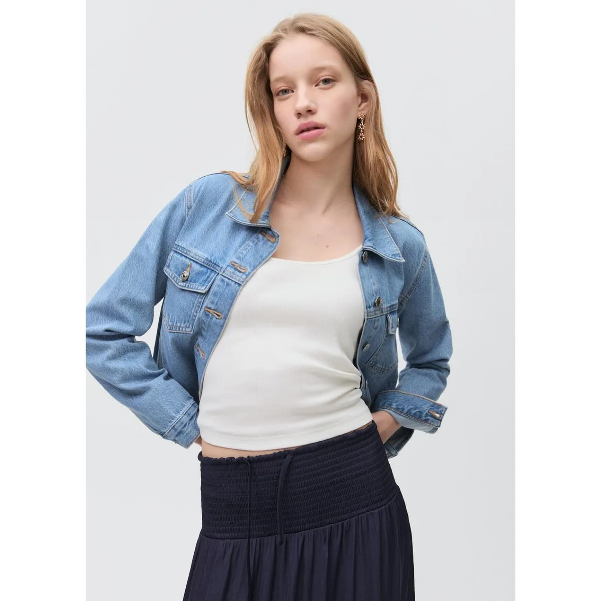 MANGO TEEN - Falda Larga Casual Mujer Mango Teen