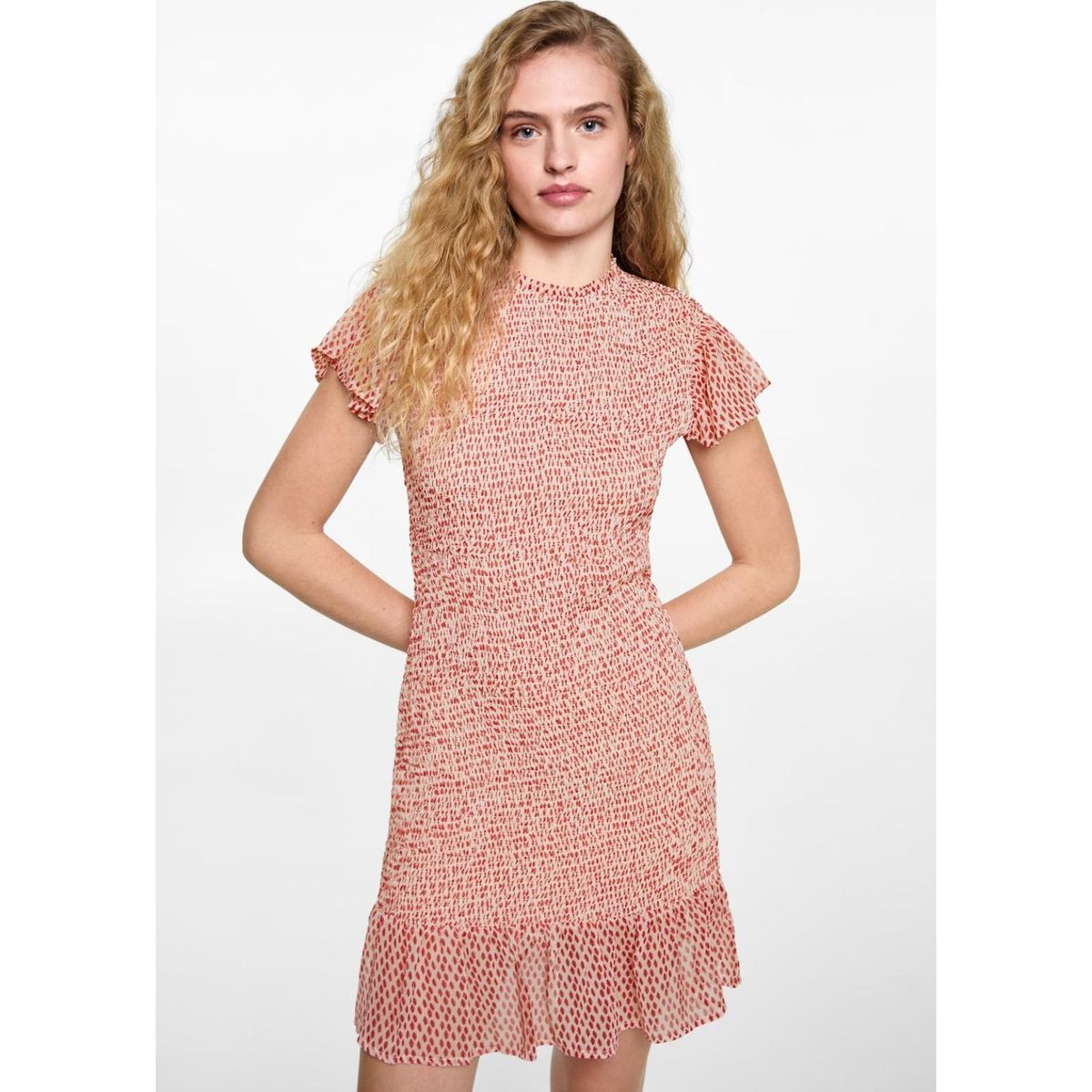 MANGO TEEN - Vestido Corto Casual Mujer Mango Teen