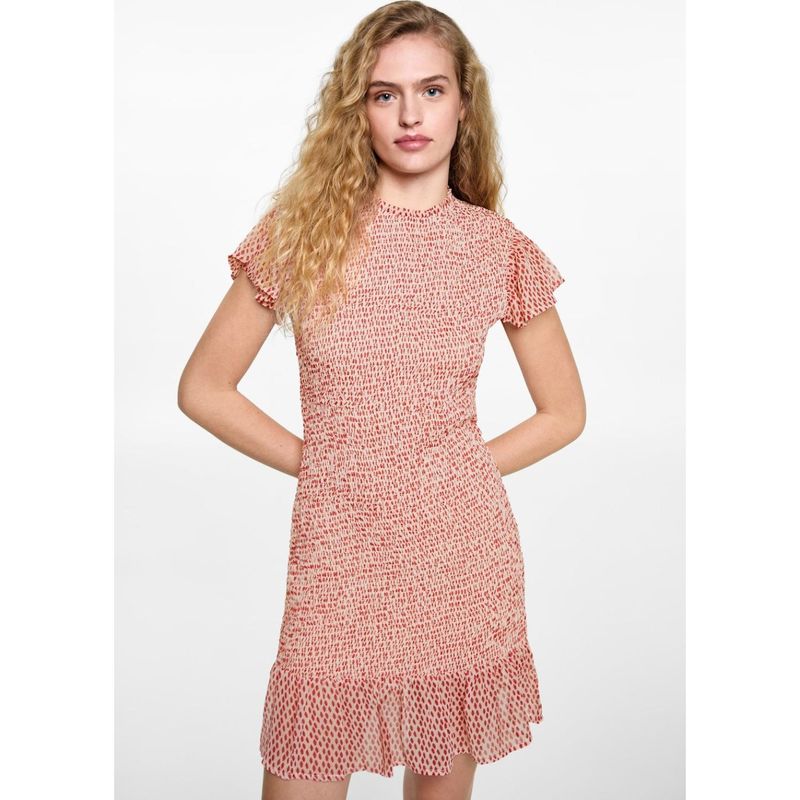 MANGO TEEN - Vestido Corto Casual Mujer Mango Teen