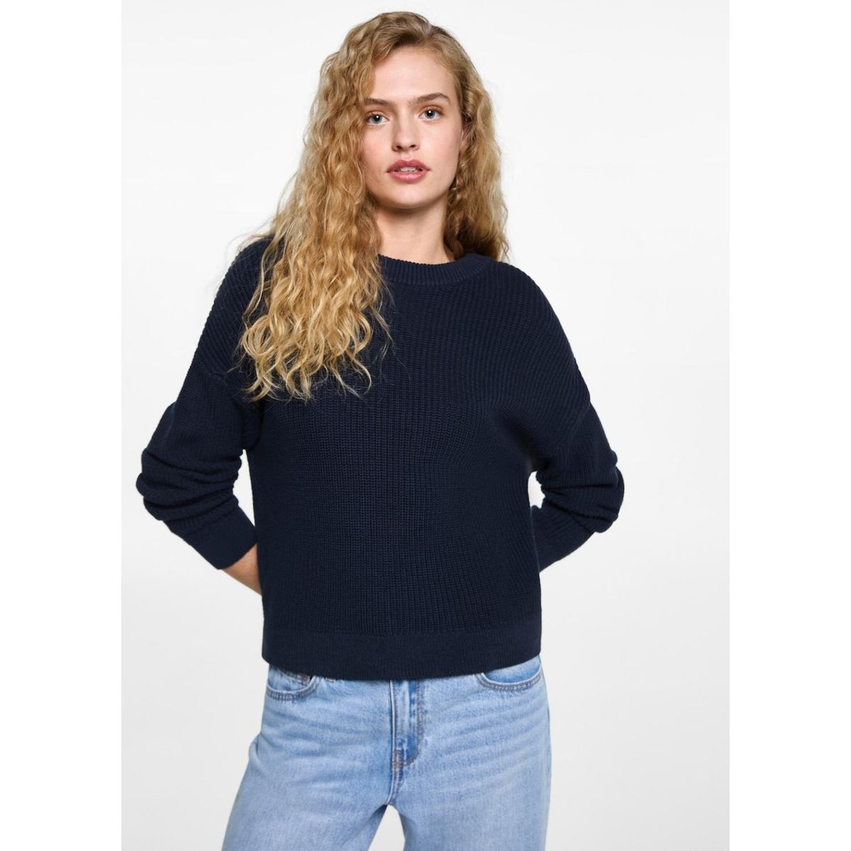 MANGO TEEN - Chompa 100% Algodón Mujer Mango Teen