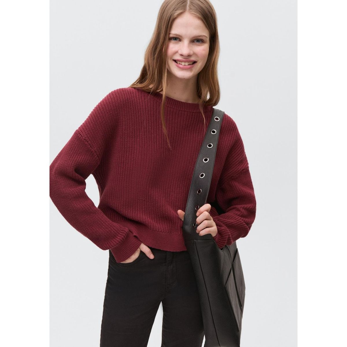 MANGO TEEN - Chompa 100% Algodón Mujer Mango Teen