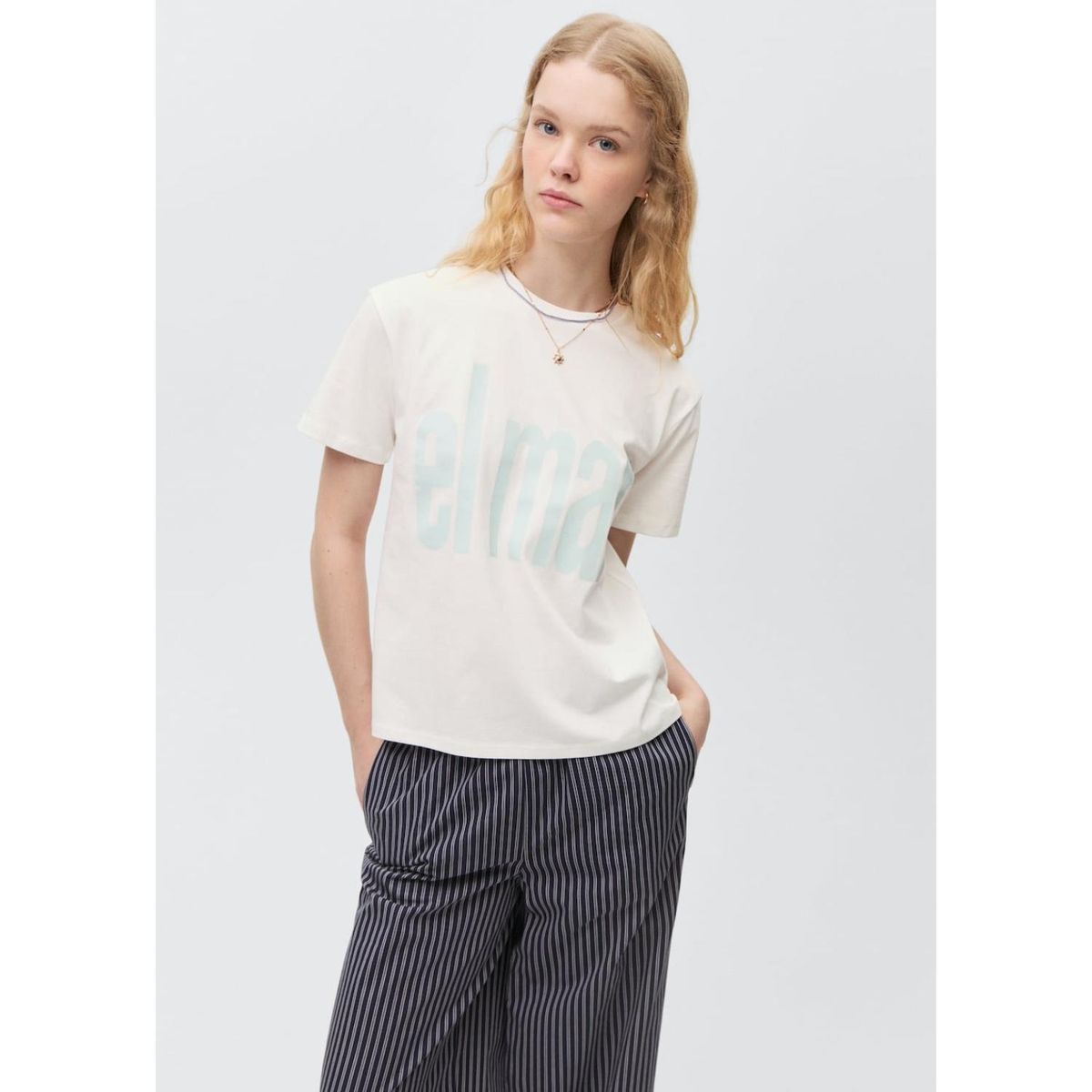 MANGO TEEN - Polo Manga Corta 100% Algodón Mujer Mango Teen