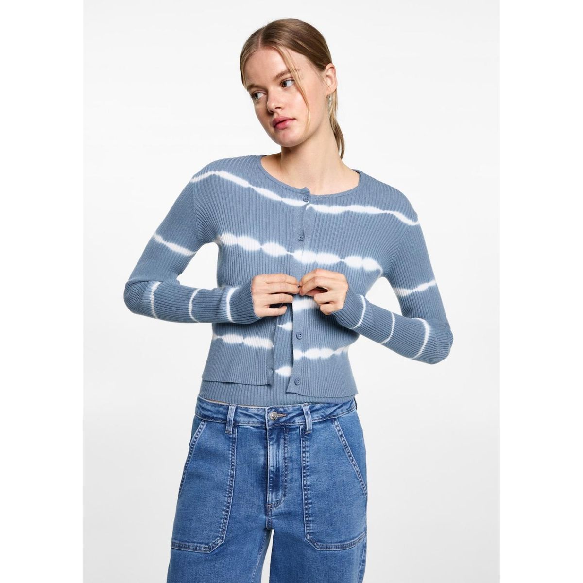 MANGO TEEN - Cárdigan Casual Mujer Mango Teen