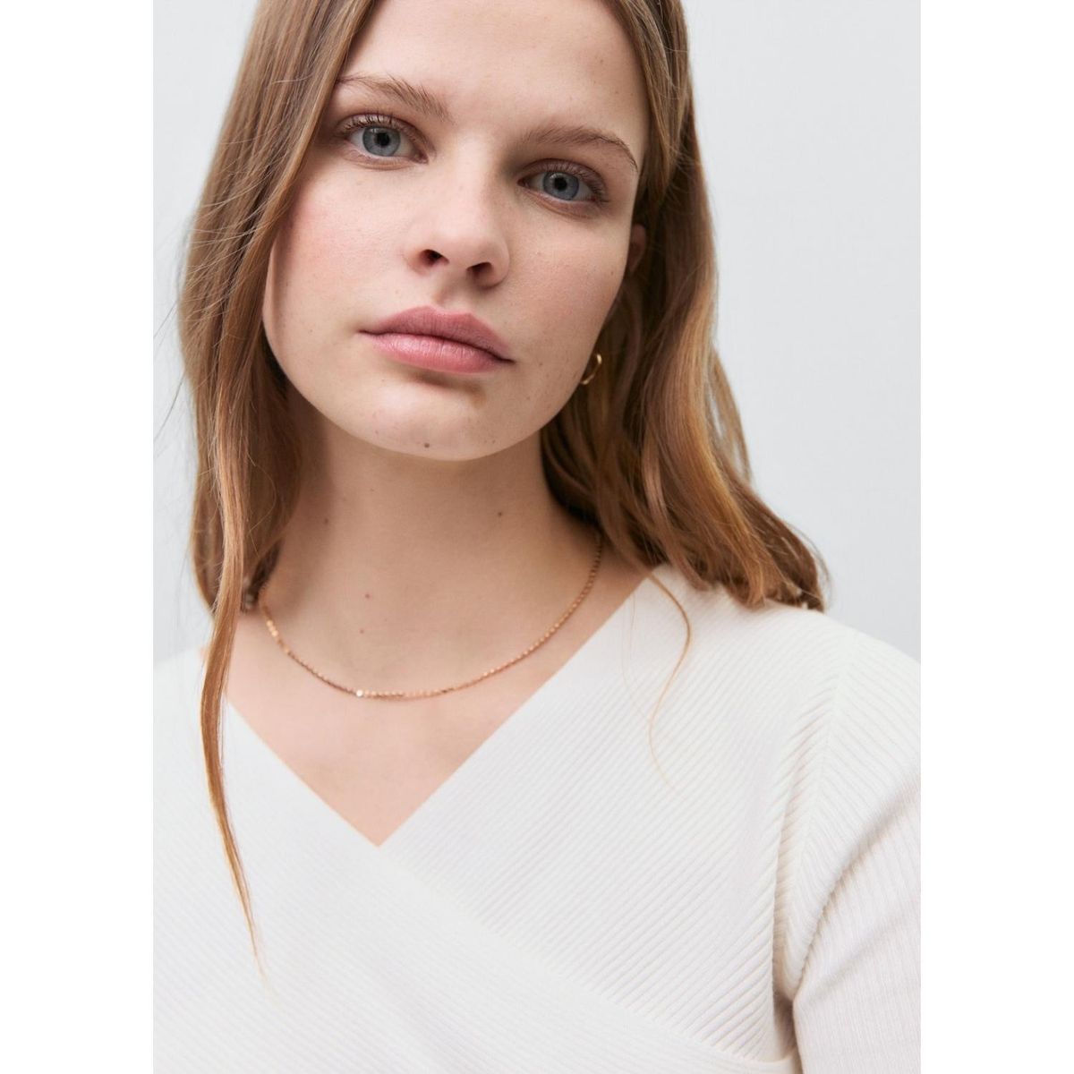 MANGO TEEN - Top Manga Corta Casual Mujer Mango Teen