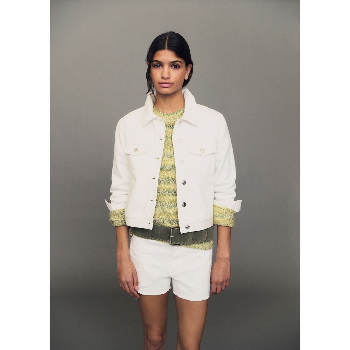 MANGO TEEN - Casaca 100% Algodón Mujer Mango Teen