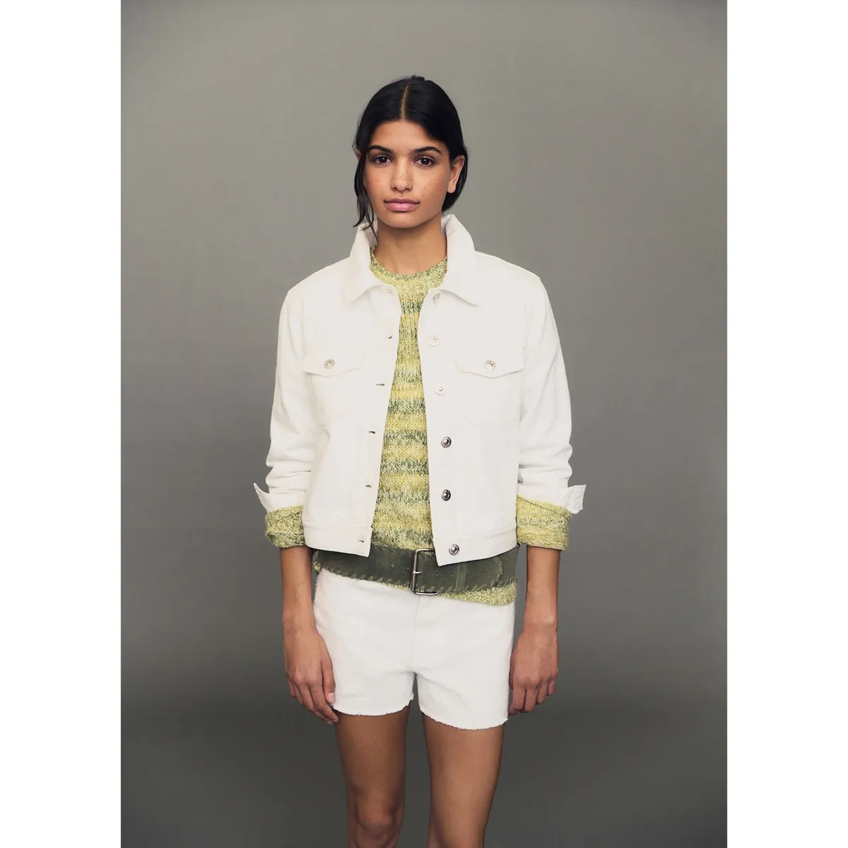 MANGO TEEN - Casaca 100% Algodón Mujer Mango Teen