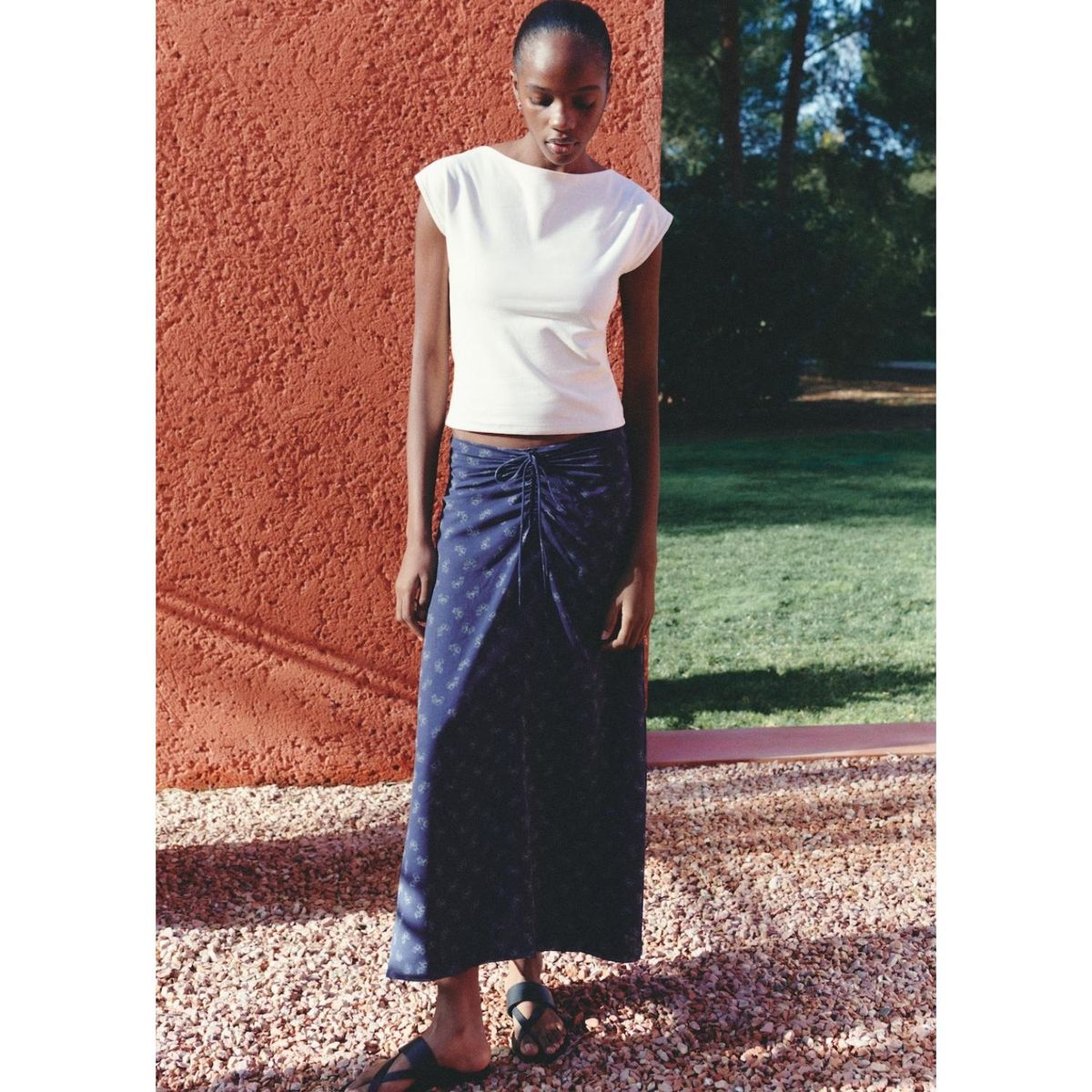 MANGO TEEN - Falda Larga Casual Mujer Mango Teen