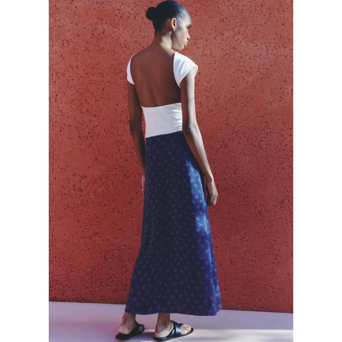 MANGO TEEN - Falda Larga Casual Mujer Mango Teen