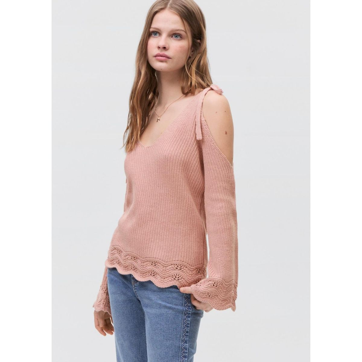 MANGO TEEN - Chompa 100% Algodón Mujer Mango Teen