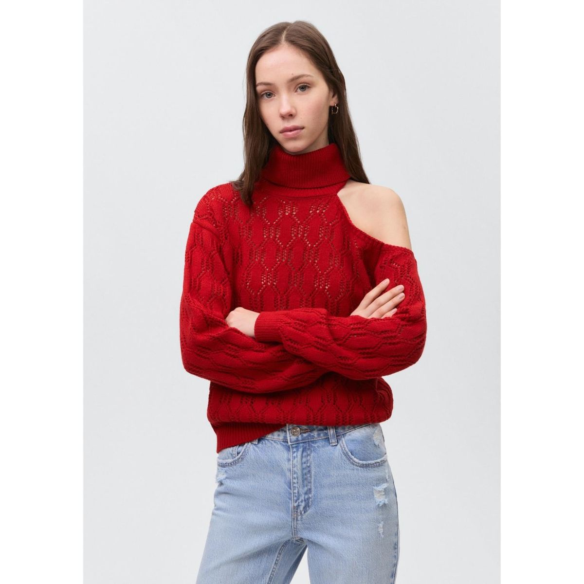 MANGO TEEN - Chompa Algodón Mujer Mango Teen