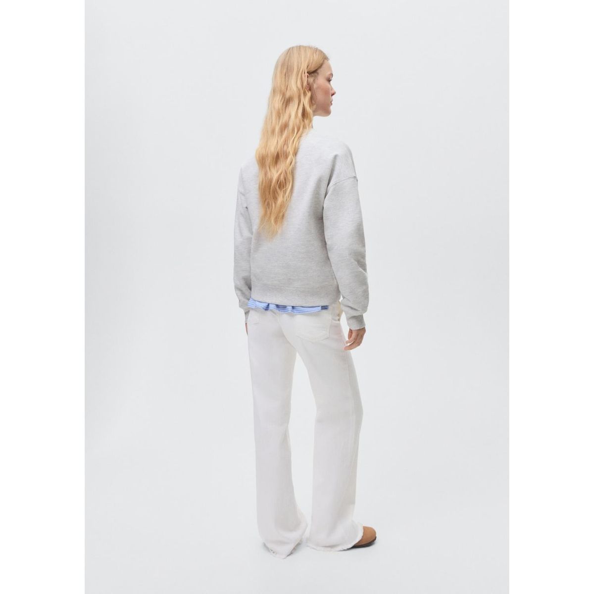 MANGO TEEN - Jean Wide Leg Tiro Alto Mujer Mango Teen.