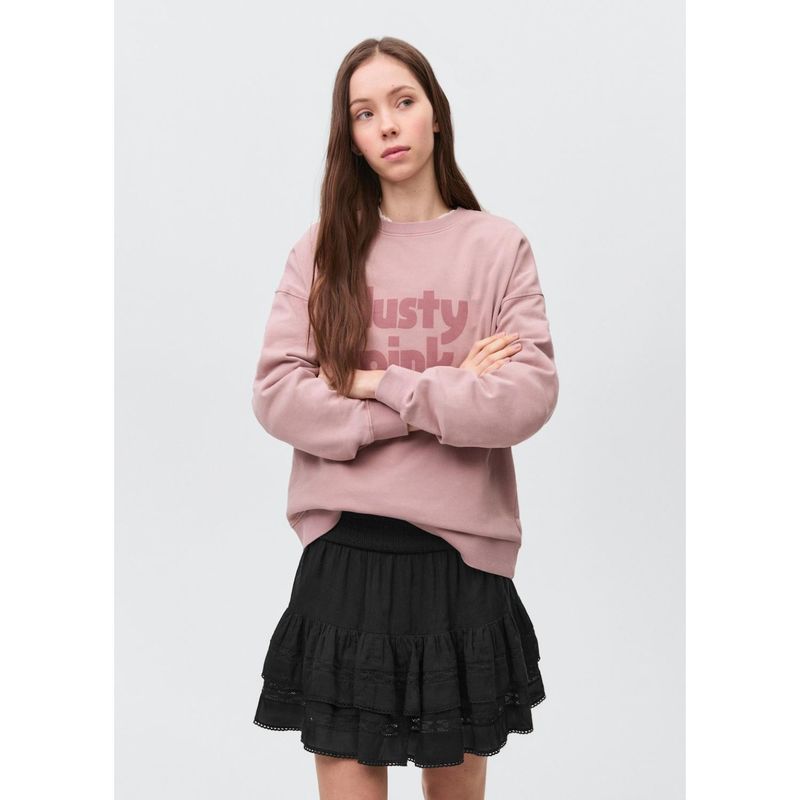 MANGO TEEN - Falda Corta 100% Algodón Mujer Mango Teen