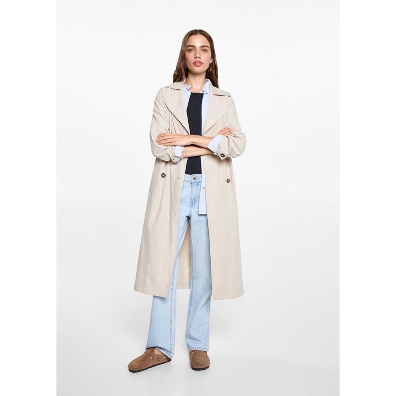 MANGO TEEN - Abrigo Casual Mujer Mango Teen