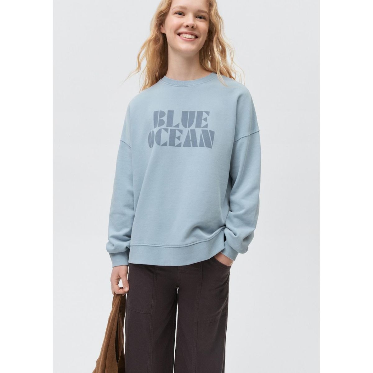 MANGO TEEN - Polera 100% Algodón Mujer Mango Teen