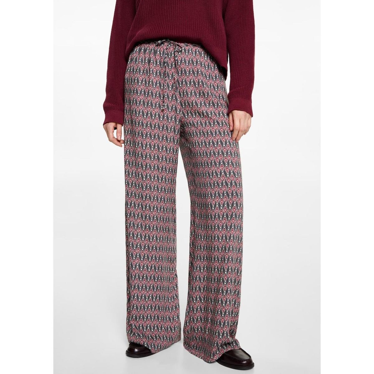 MANGO TEEN - Pantalón Straight Casual Mujer Mango Teen