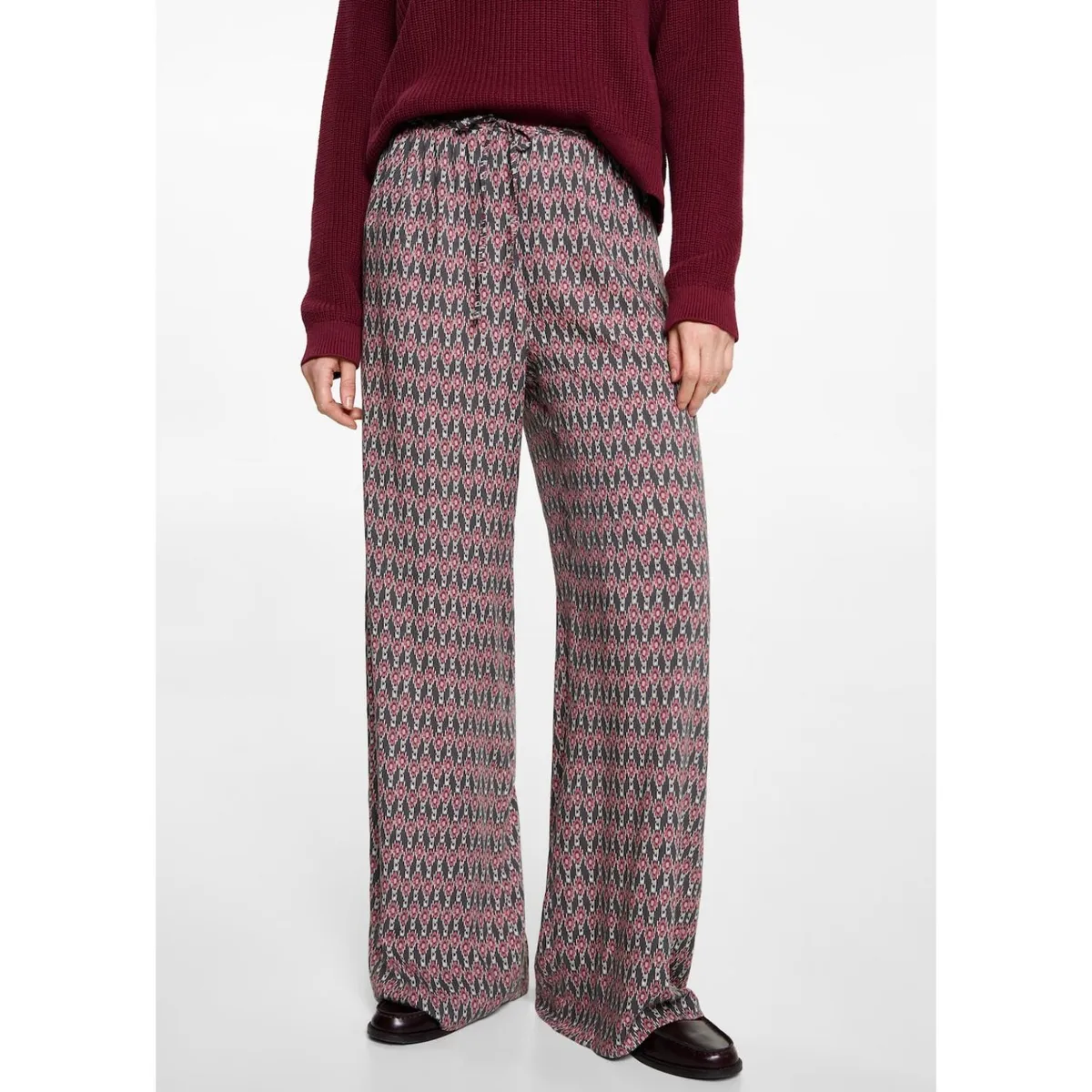 MANGO TEEN - Pantalón Straight Casual Mujer Mango Teen